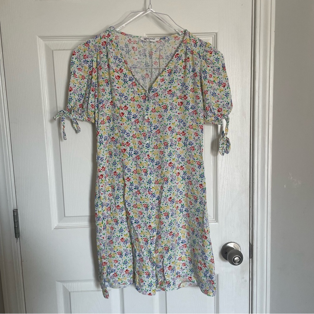 NafNaf Floral Mini Dress